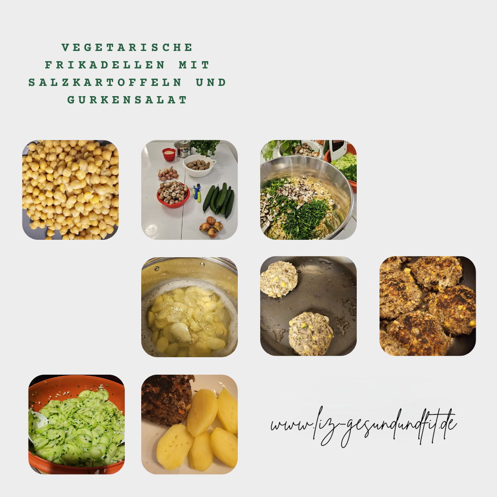 Bild vegetarische Frikadellen Zubereitungsschritte