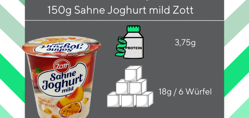 Nährwertanalyse – Zott Sahne Joghurt mild